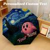 Автоматический складной зонт Kirby с 8 ребрами, персонализированный с текстом имени