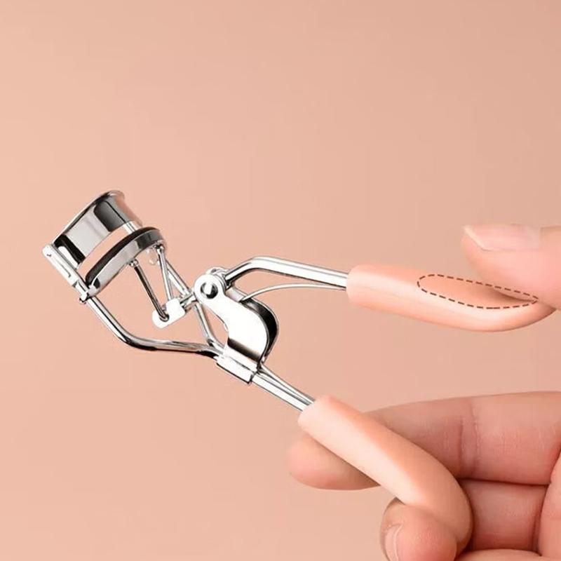 Профессиональные щипцы для завивки ресниц, инструмент для завивки глаз, косметический зажим с удобной ручкой (Розовый, синий) Делает глаза открытыми и приподнятыми