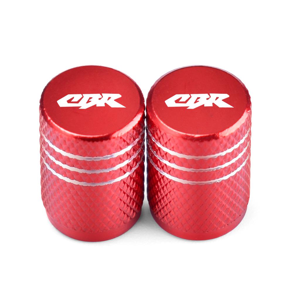 VZH5 CBR Motorcycle Tire Valve Air Port Stem Cover Cap Plug CNC Aluminum Accessories For Honda CBR125 250 250R CBR600 F2 F3 F4 F4i