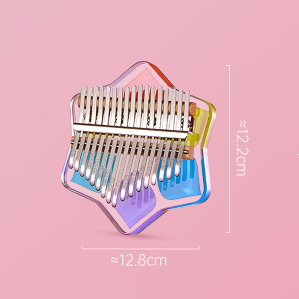 Kalimba Mini Thumb Piano 17 Keys Portable Musical Instrument Cartoon Cute Kalimba Thumb Piano Music Box Gift for Beginners Interesting Party Travel