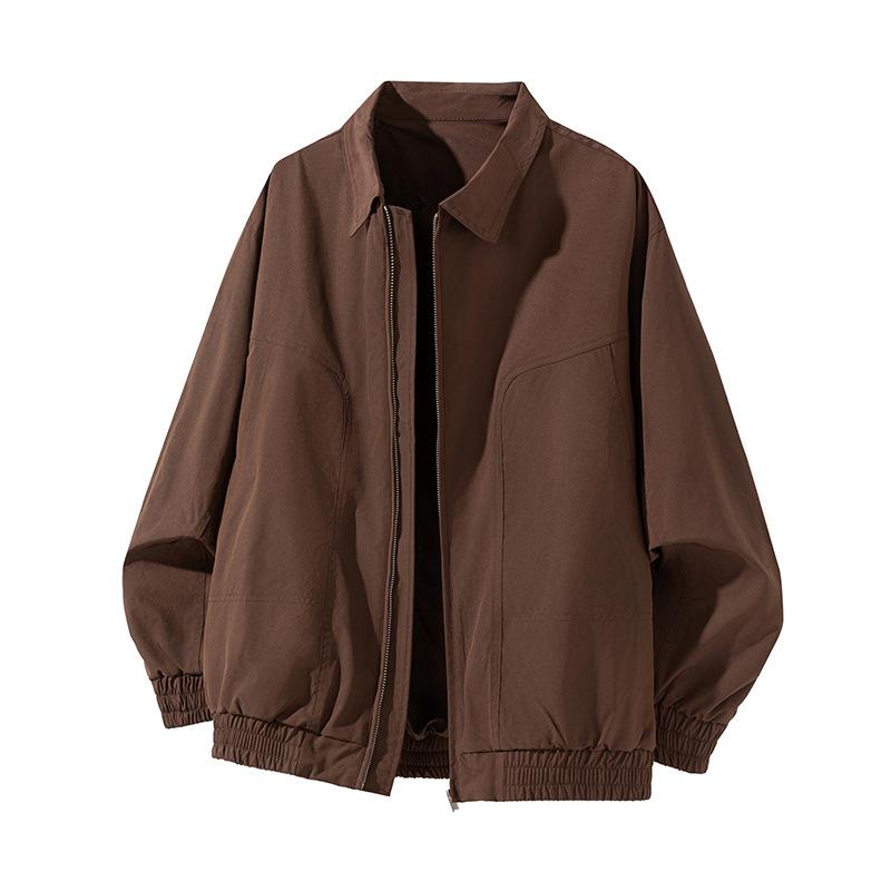 Simple Lapel Executive Jacket for Men's Autumn New Versatile Trainer Jacket