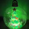 24 Inch Inflatable Christmas Ball Ornament Large Clear Blow Up Ball Christmas Decoration with Snowman Santa Tree Inside for Holiday Yard Lawn Decor