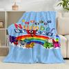 1PC Number-Blocks Adventure Flannel Blanket Gift, Suitable for Both Men And Women, Soft Ideal for Beds And Sofa, Birthday Or Christmas Gift