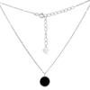 Серебряное колье с натуральным ониксом, вес изделия 2,03 гр (2160892)