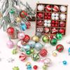 New Year Christmas Tree Ornament Plastic Painted Ball Christmas Decorations New Xmas Tree Hanging