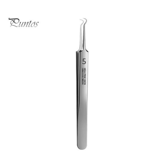 Ультратонкий Нет. 5 ячеек, зажим для прыщей, угрей, игла от прыщей из нержавеющей стали, пинцет, салон красоты, инструменты для очистки пор, ухода за лицом