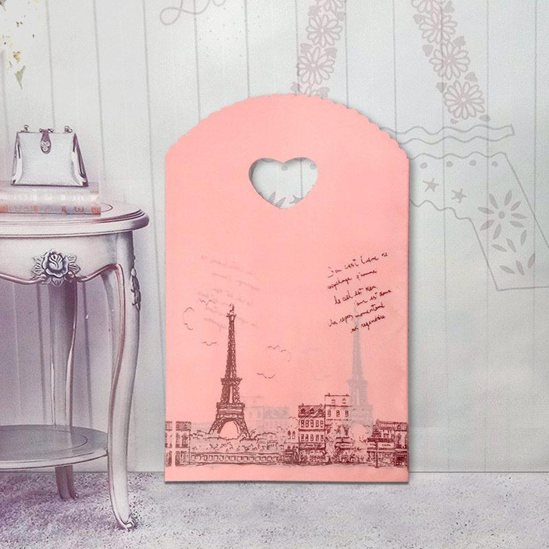 Small Plastic Bag With Handle Packaging Bags Boutique Gift Bag Mini Bag 50Pcs Trinket Bag Multi Designs