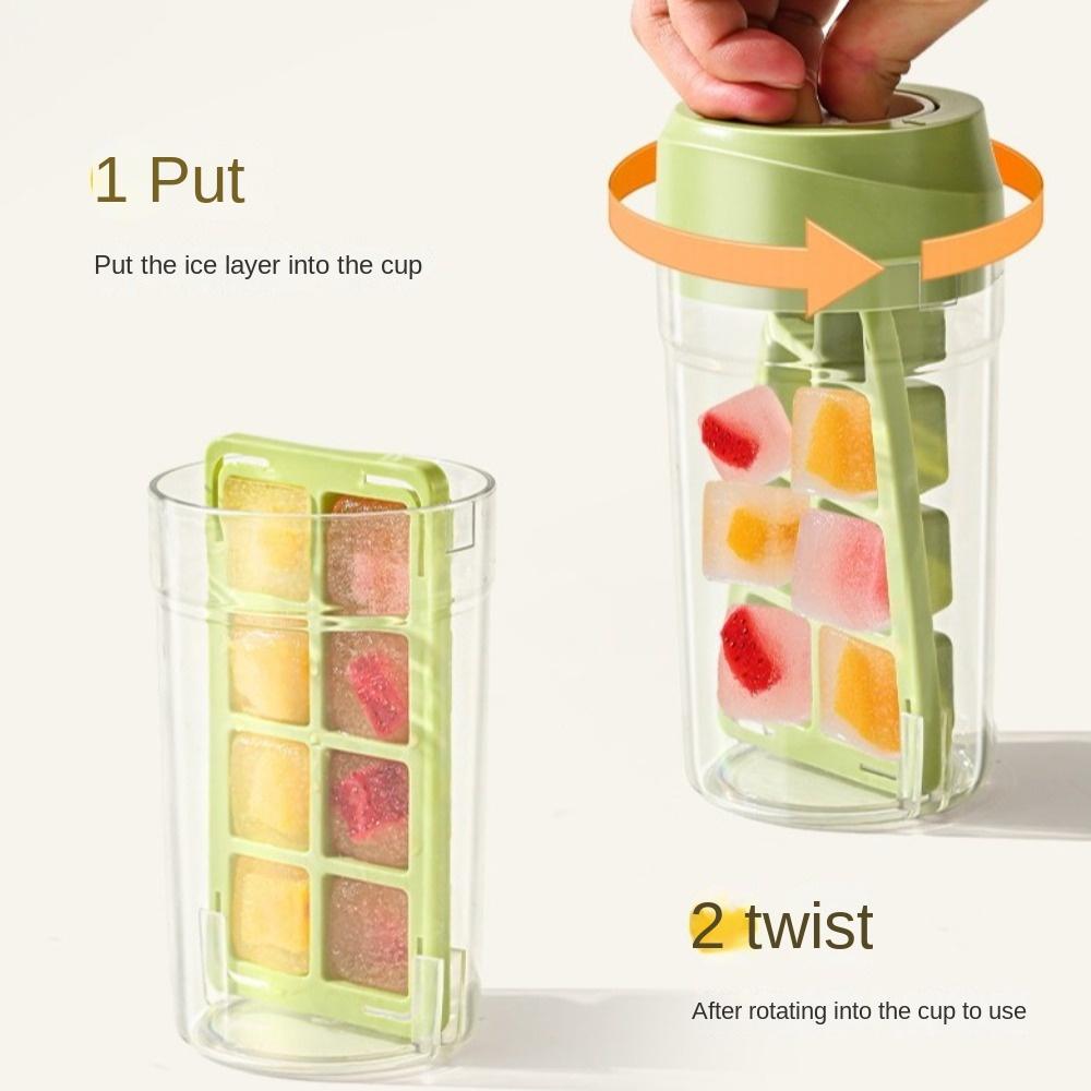 Форма для льда на 8 ячеек, многоразовый производитель кубиков льда, новый стакан для хранения льда