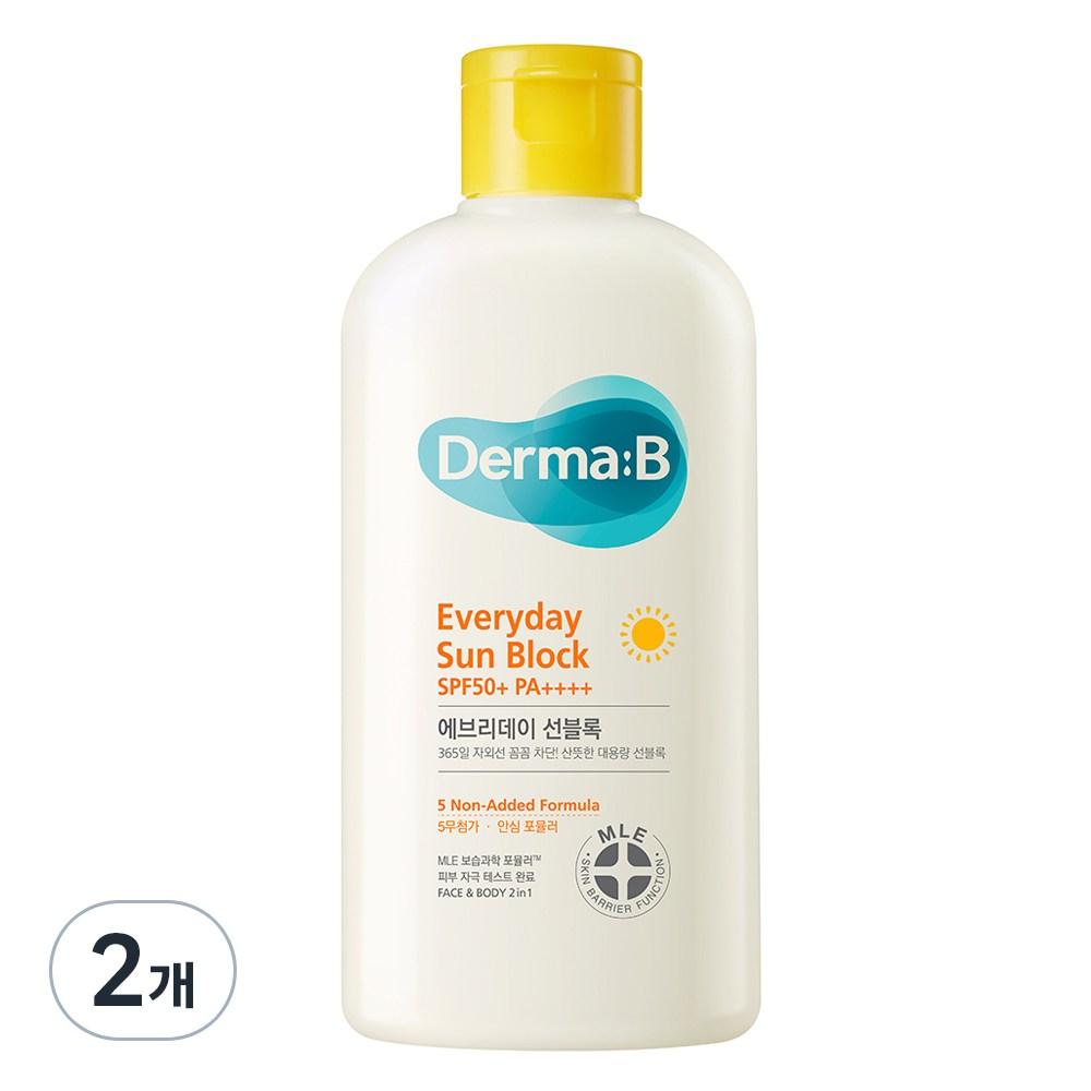 DERMA:B Everyday Sunblock SPF50+ PA++++, 200ml, 2 units