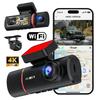4K Видеорегистратор Встроенный WiFi GPS 3,16" Автомобильный DVR Ночное Видение 24H Мониторинг Парковки Циклическая Запись G-Сенсор Автомобильный Черный Ящик Регистратор