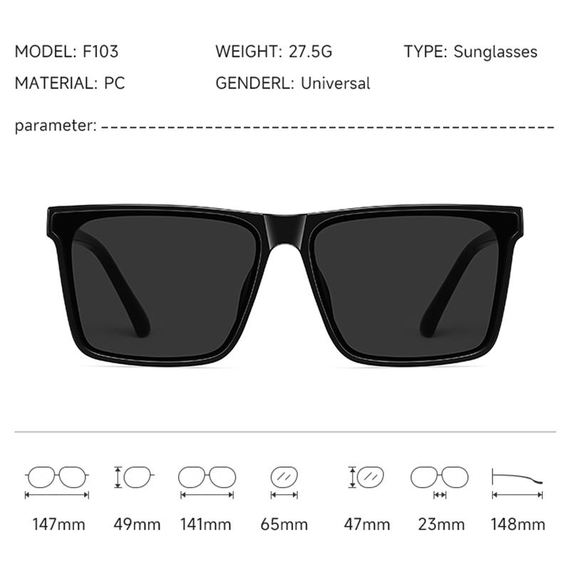 Fashion Sunglasses For Men And Women Unisex Oversized Square Frame Sunglasses Lightweight Comfort Fit Uv Protection