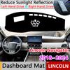 Накладка на панель приборов для Lincoln Navigator U554 2018~2024 Противоскользящий коврик Защита от солнца Коврик на панель Ковер Подушка Автоаксессуары