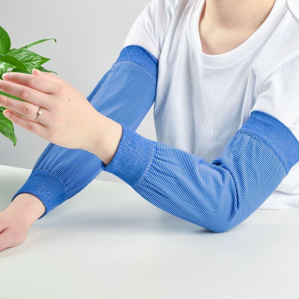 Driving Riding For Men Running For Women Cooling Sleeves Striped Arm Sleeves Arm Cover Arm Warmer