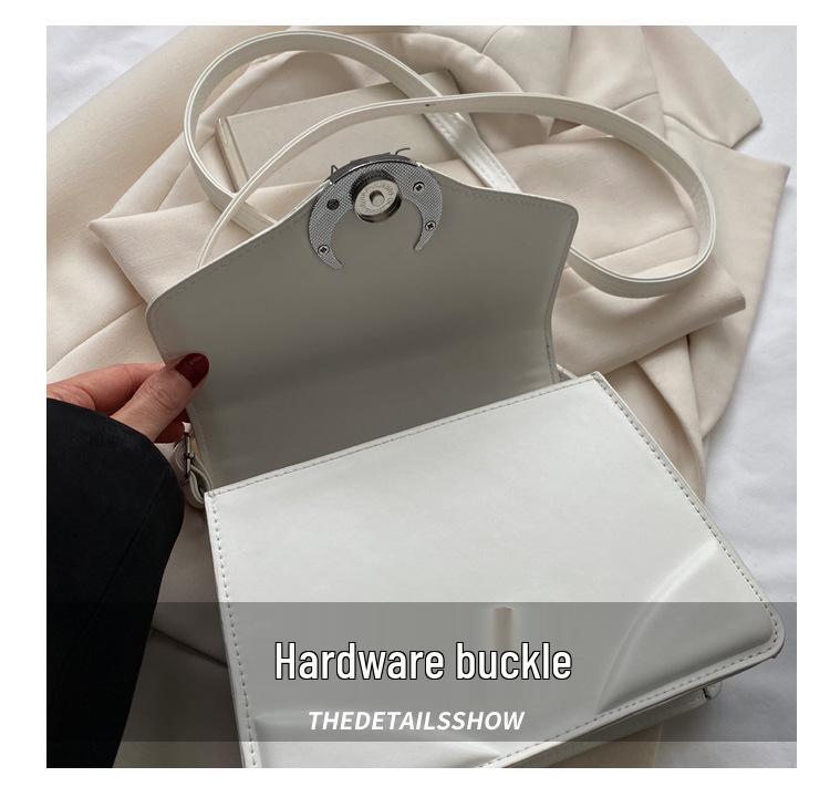 Высококачественная текстурированная сумка-полумесяц, маленькая квадратная сумка через плечо для женщин - Модный и универсальный стиль для通勤 2023