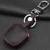 Jingyuqin Remote 2 Buttons Leather Car Key Case Cover Holder For Ssangyong Actyon Kyron Rexton Keychain
