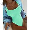 Sexy Women One Piece Swimsuit Swimwear Female Solid Push Up Thong Bather Bathing Suit Monokini Brazilian Swimming Suits