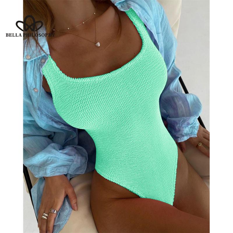 Sexy Women One Piece Swimsuit Swimwear Female Solid Push Up Thong Bather Bathing Suit Monokini Brazilian Swimming Suits