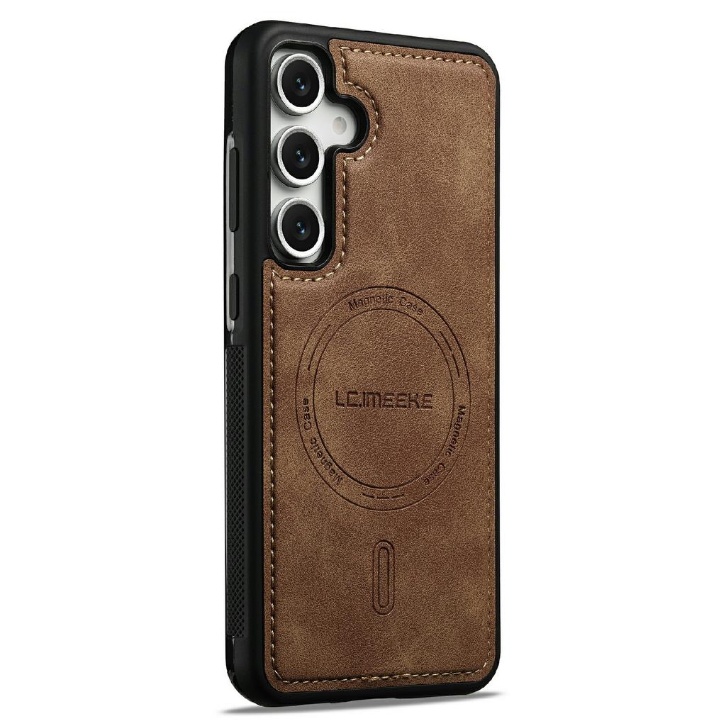 LC.IMEEKE L6 Для Samsung Galaxy A37 5G Магнитный Чехол Покрытый ПУ Кожей PC TPU Чехол для Телефона