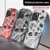 Леопардовый чехол со змеей из пайеток для iPhone 16 Pro Max 15 Pro 14 13 12 Mini 11 XS Max XR 7 8 Plus SE 2022 Эллиптический стеклянный чехол для телефона