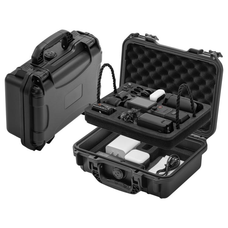 For DJI Osmo Pocket 4 STARTRC Waterproof PP Dual-layer Suitcase All-purpose Set Storage Box (Black)