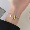 Y2K Creative Cute Balloon Dog Bracelets for Women Beads Chain Ladies Bracelet Jewelry Sweet Couples Fashion Elastic Rope Metal