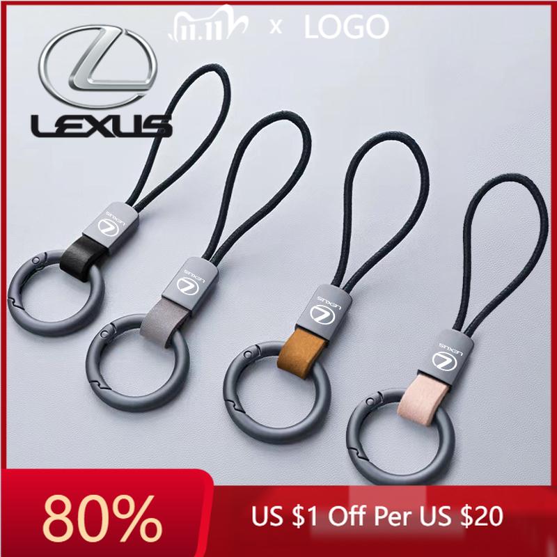 2026 Hot Interior Stickers Fashion Car Badge Keychain Keyring Leather Key Holder Accessories For Lexus IS250 IS300 RX330 RX350 G