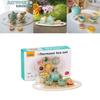 Kid Wooden Tea Set With Pretend Sweets Teapots For Early Education And Role Playing