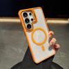New Transparent Magnetic Case for Samsung Galaxy S26 S25 S24 S23 S22 Ultra Plus S24FE Flip Metal Lens holder Bracket Cover fanda
