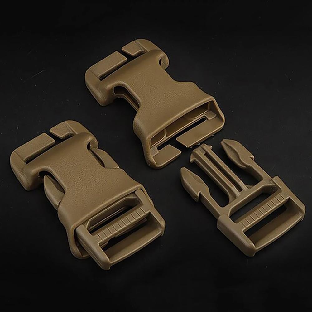 2pcs/set Side Release Buckle With Buckles, 0.98inch Quick Attachment Surface Mount, Modular Attachment Point Buckle Kit For Chest Rig Combat Vest Gear