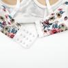 Women's Print Bra White Sexy Underwear Gathered with Steel Ring Female Style Push Up Thin Under Thick Mold Cup Sensual Lingerie