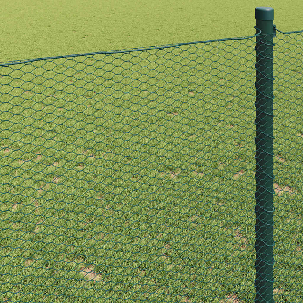 Hexagonal Fence Green 1.5 x 10 m PVC