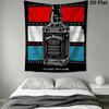 Jack Daniel'S Звезды Полосы Гобелен Настенный Фон Ткань Декор Стены Атмосферная Фон Ткань Мягкий