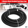 3 Meters AN4/AN6/AN8/AN10/AN12 Universal Car Fuel Hose Oil Gas Line Nylon Steel Braided Pipeline Radiator Brake Hose Fuel Pipes