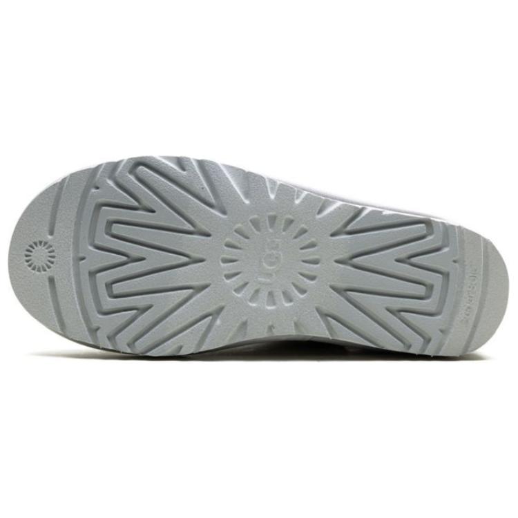 UGG CLASSIC MINI Иридесцентная Телячья Кожа Короткие Снежные Сапоги Женские Glacier Gray 1153532-GCGR