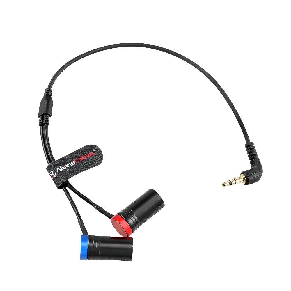 Alvin's Cables 3.5 mm TRS to Dual XLR Male Y-Cable, 45 cm, Unbalanced