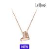 [LeShop] Колье-сердце Arbel из 14-каратного золота (Позолоченный)_LJ5328BRN