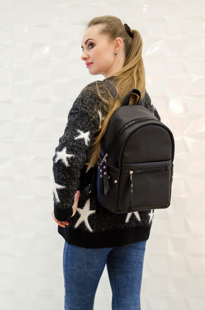 Женский рюкзак Sambag Dali BPTe Черный (15378001e)