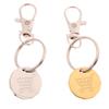 1Pc Diy Accessories Cart Token Pendant Keyring Trolley Metal Coin Small Shopping Stainless Steel Keychain