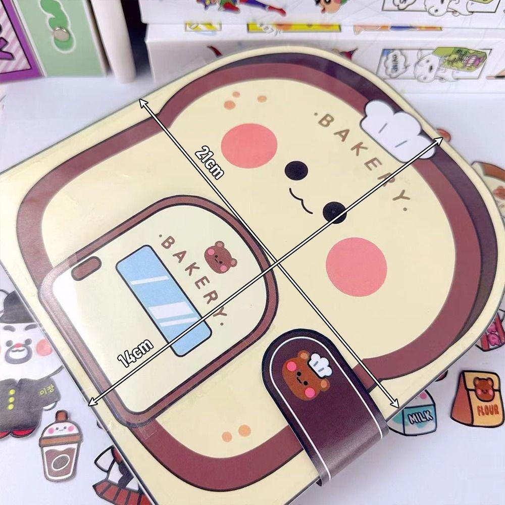 Paper Waffle Quiet Book Colorful Snack Bar Sticker Game. Cartoon Busy Book  Handmade Material Kit