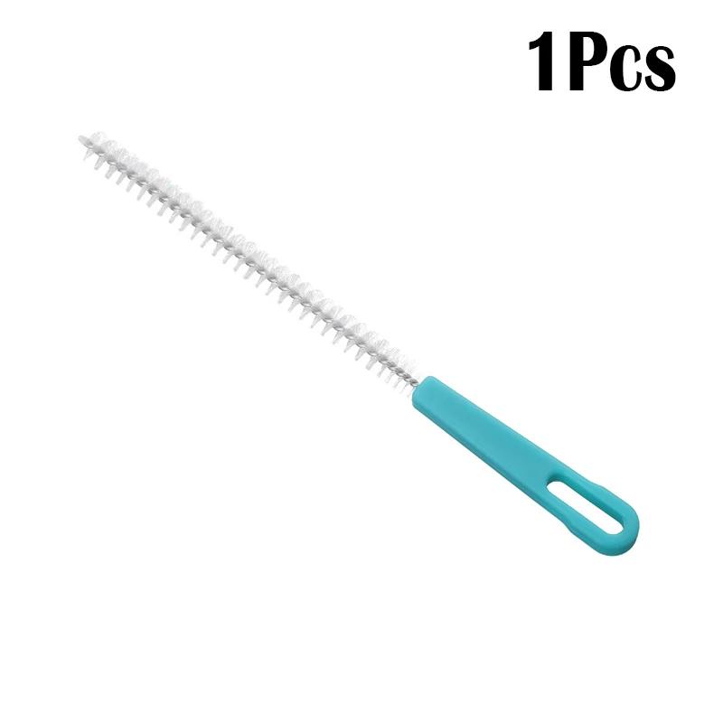 1-4Pcs Stainless Steel Nylon Spiral Brushes Jewelry Feeding Baby Bottle Cleaning Brush Straws Glasses Tube Practical Clean Tools