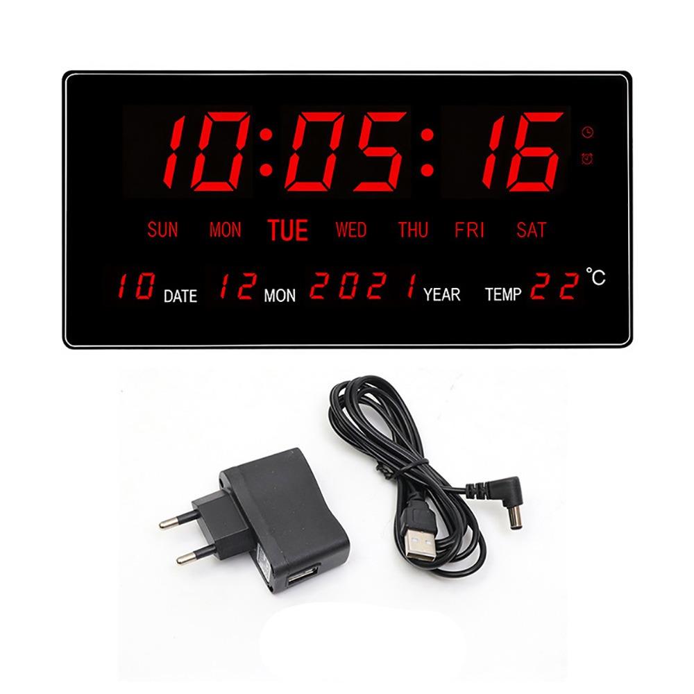 Accurate Timekeeping Digital Wall Clock LED LED Electronic Date Clock Kitchen Wall