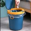 Nordic Contrasting Color Lid Trash Can - Sturdy Durable And Convenient For Household Items Cleaning Supplies Trash Cans
