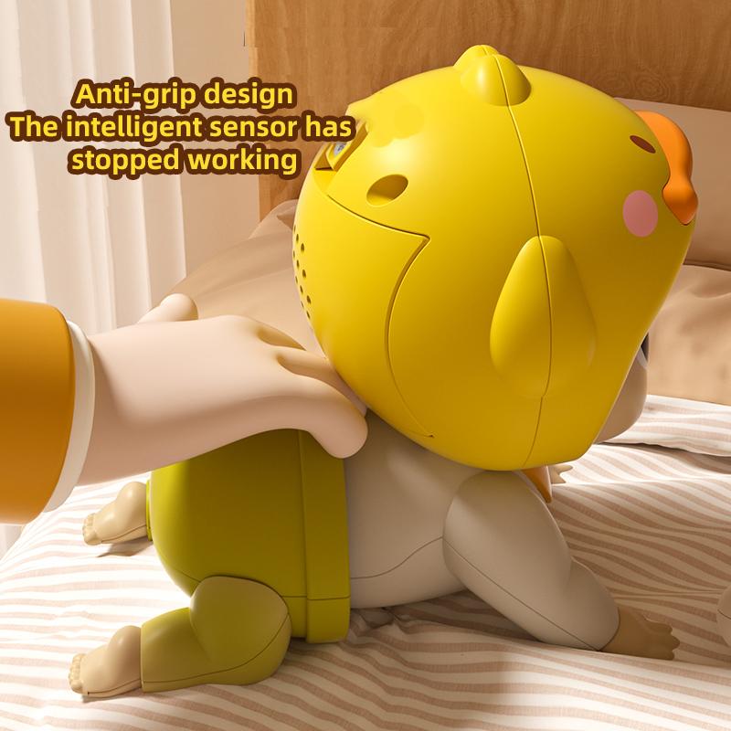 Music crawling doll baby toy 0-1 year old learning crawling guidance and head-lifting training soothing toy Children's Day gi