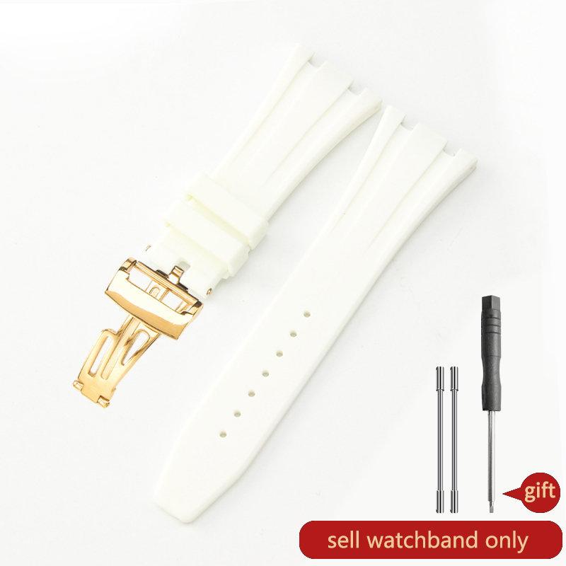 Силиконовый ремешок для часов AP Aibi 15400 серии Royal Oak, водонепроницаемый, влагостойкий, резиновый ремешок для часов, мужские аксессуары, 26мм27мм28мм