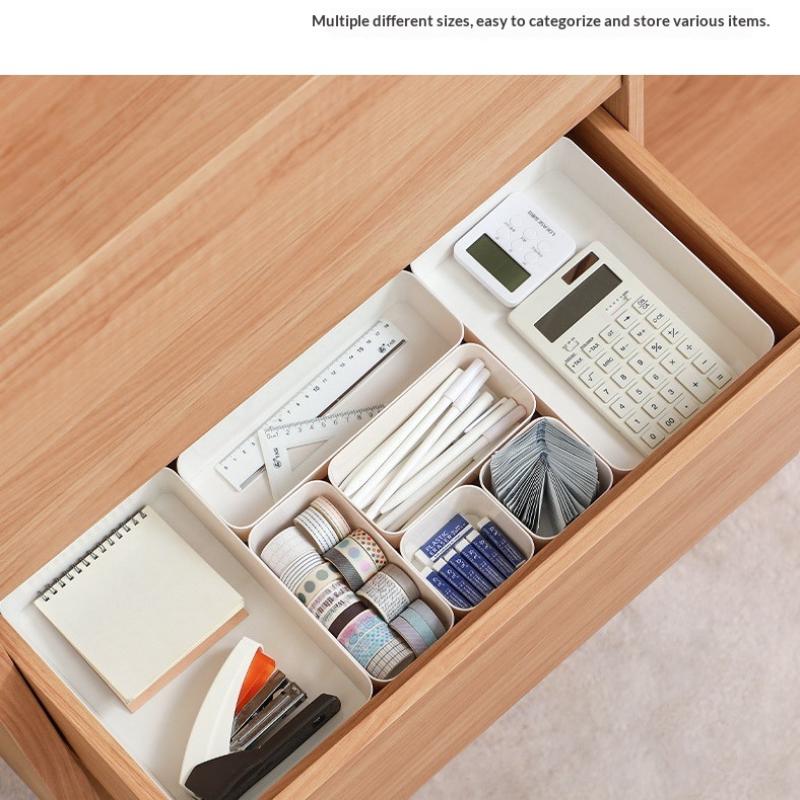 Drawer Organizer Set 7PCS with Dividers for Versatile Vanity Use and Desktop Storage Solution