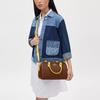 COACH Rowan Litchi Grain Leather Crossbody One Shoulder Handbag Medium Women's Saddles Multicolor CT848-SVL71