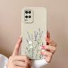 Чехол для Oppo A54 A54S Конфетный Цветочный Рисунок Мягкий Обновленный Жидкий Силикон Полная Защита Задняя Крышка Funda