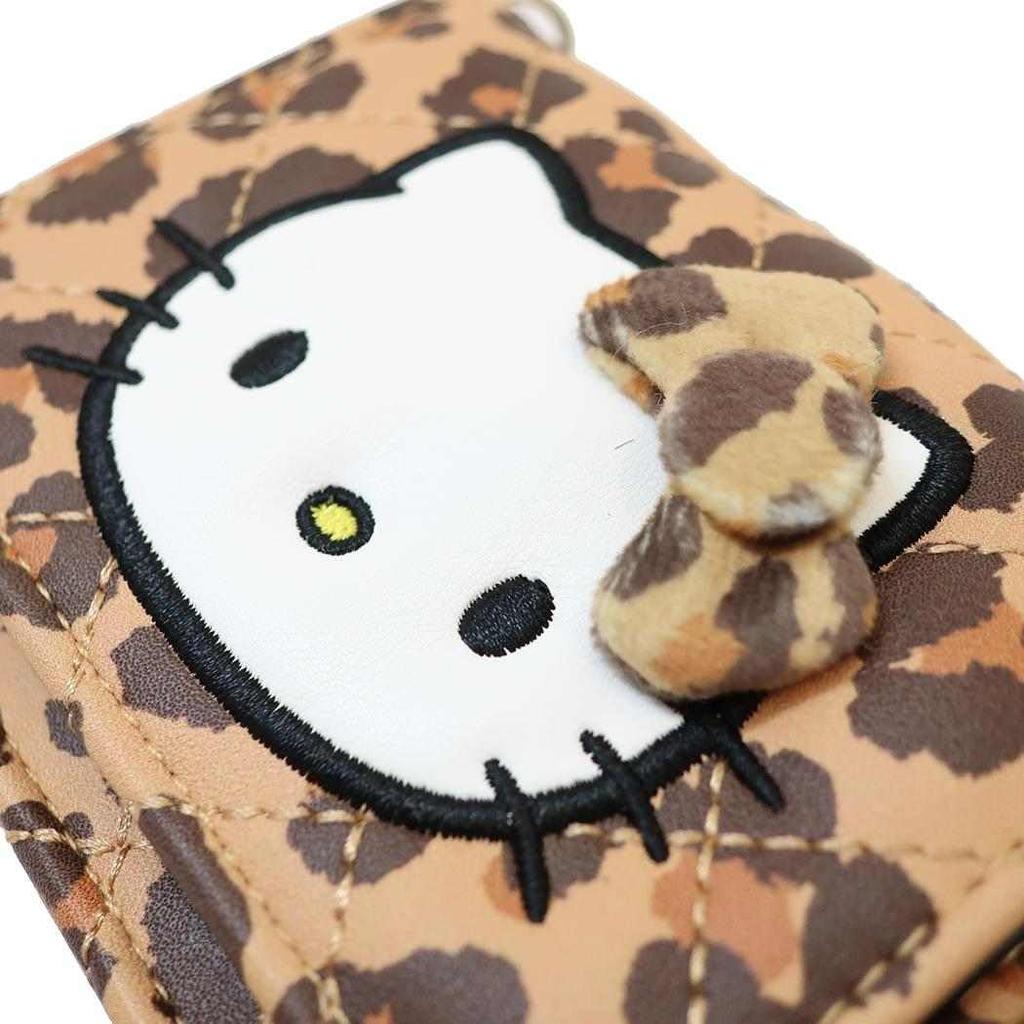 sun art Мини-кошелек на плечо с меховым хвостиком Hello Kitty, коричневый, KT-5122-BR