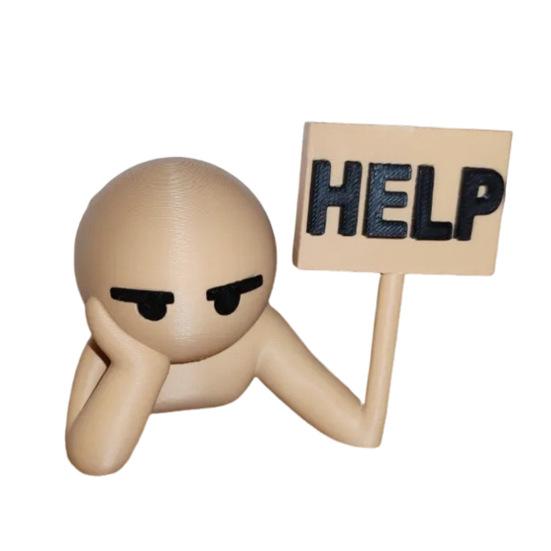 Злодей Стопор для двери Клин Защита стены Противоскользящий Ветрозащитный Без сверления Противоударный Ковер Плитка Бетон Деревянный пол Просит помощи Парень Стопор для двери