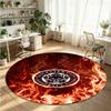 Футбольный ковер Leicester City, круглый, из кристаллического бархата, мягкий, нескользящий, для спальни, праздничный подарок